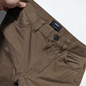 Theory Haydin Slim Straight 5-pocket pant (like new, dark khaki)